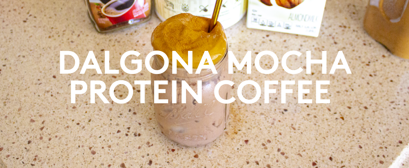 Dalgona mocha protein coffee