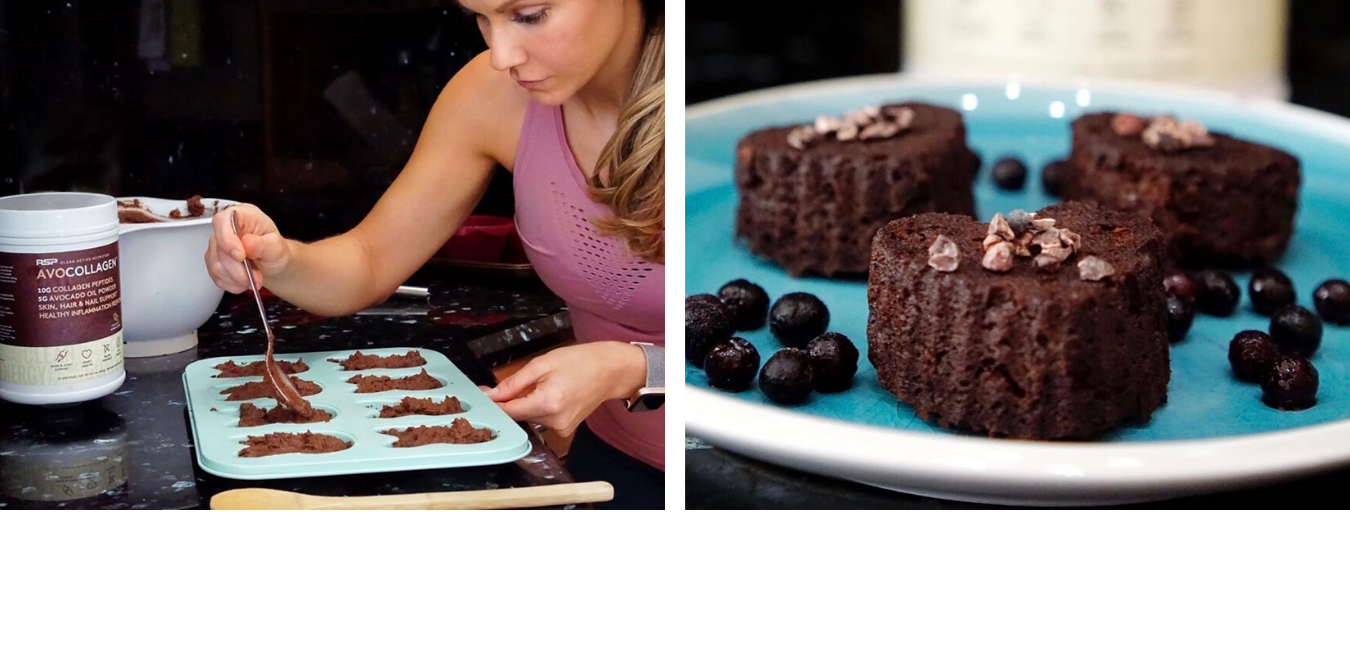 Collagen protein chocolate muffin brownies