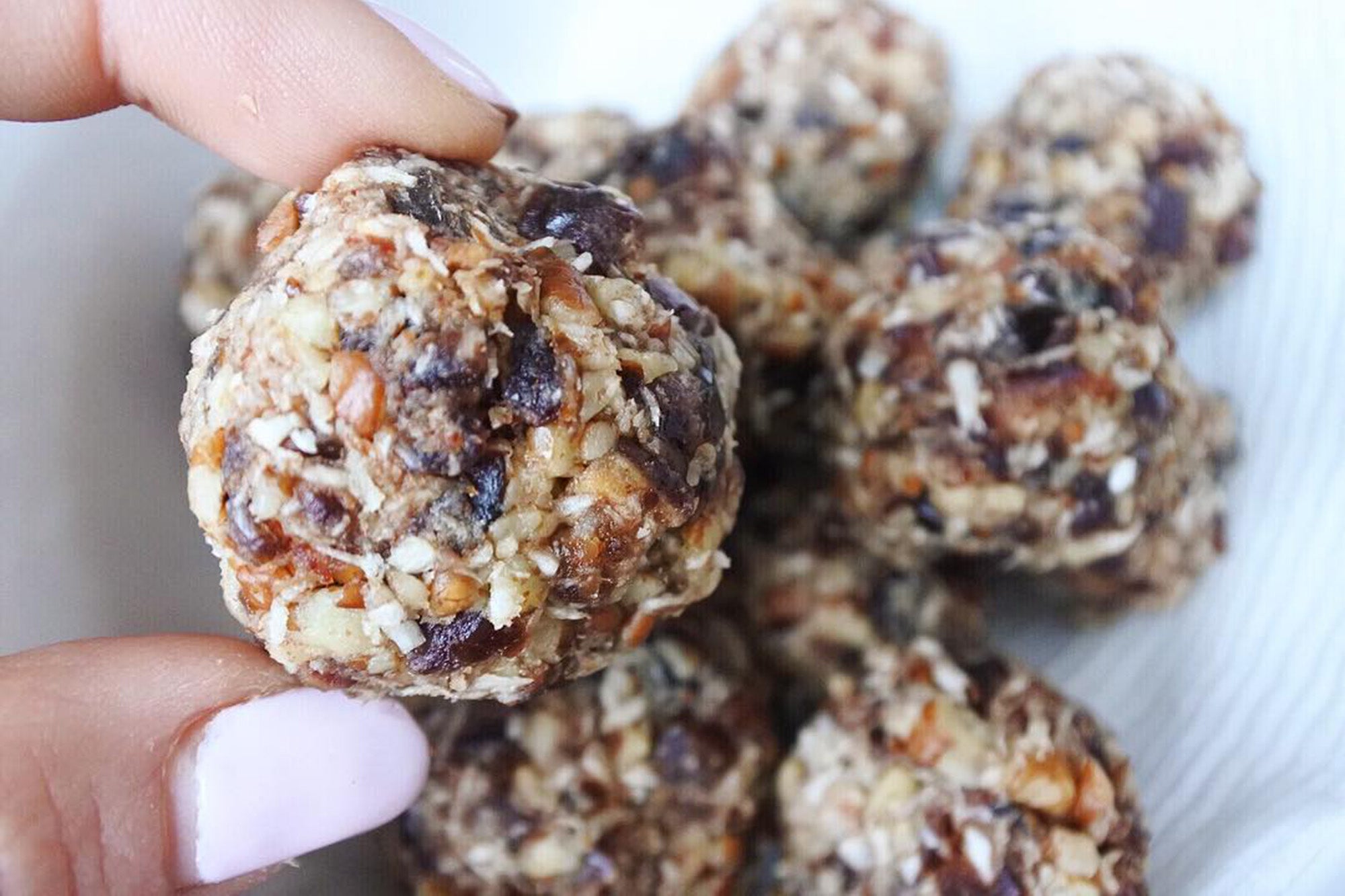 Collagen protein pecan date bites