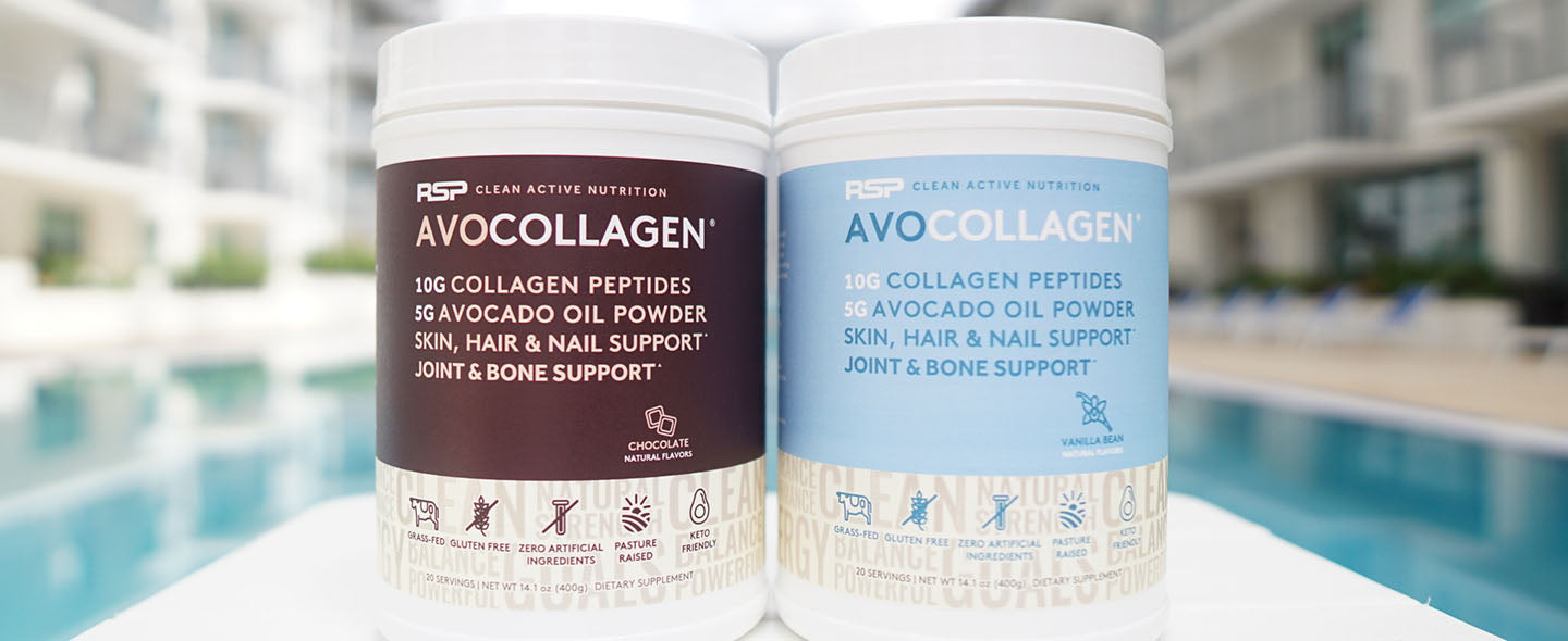 Collagen supplements from RSP Nutriton, collagen protein powder