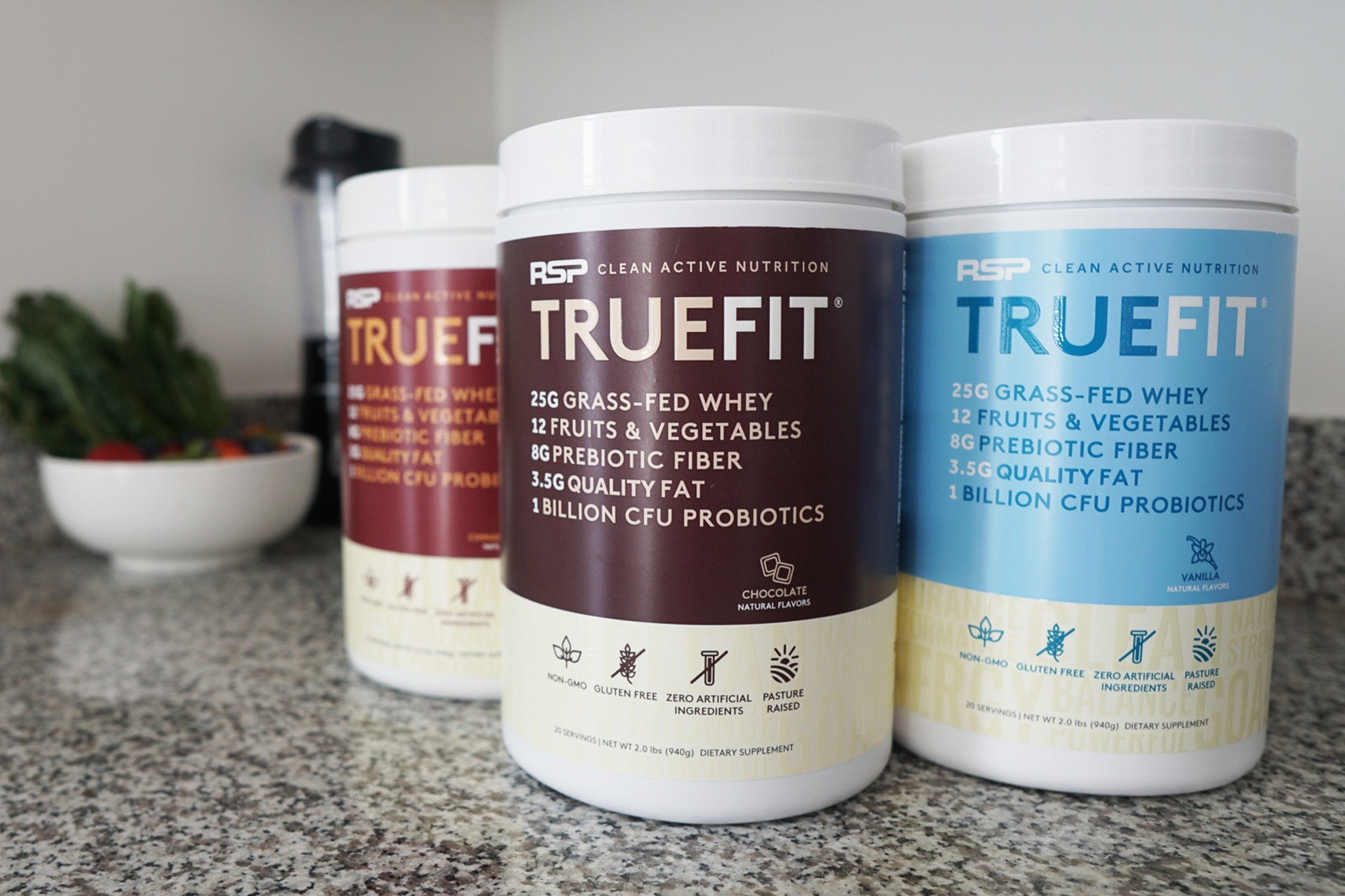 Truefit grass fed whey protein powder