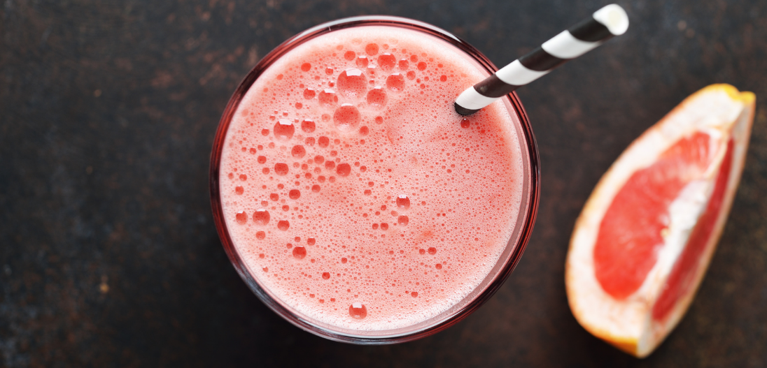 Grapefruit and banana protein smoothie for weight loss, post workout shake for recovery