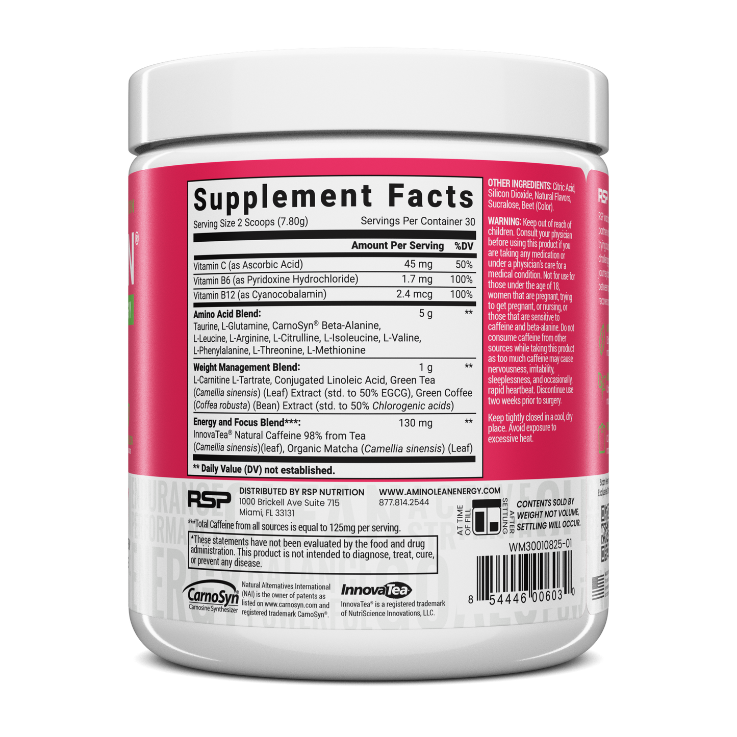 AminoLean Pre Workout - Watermelon
