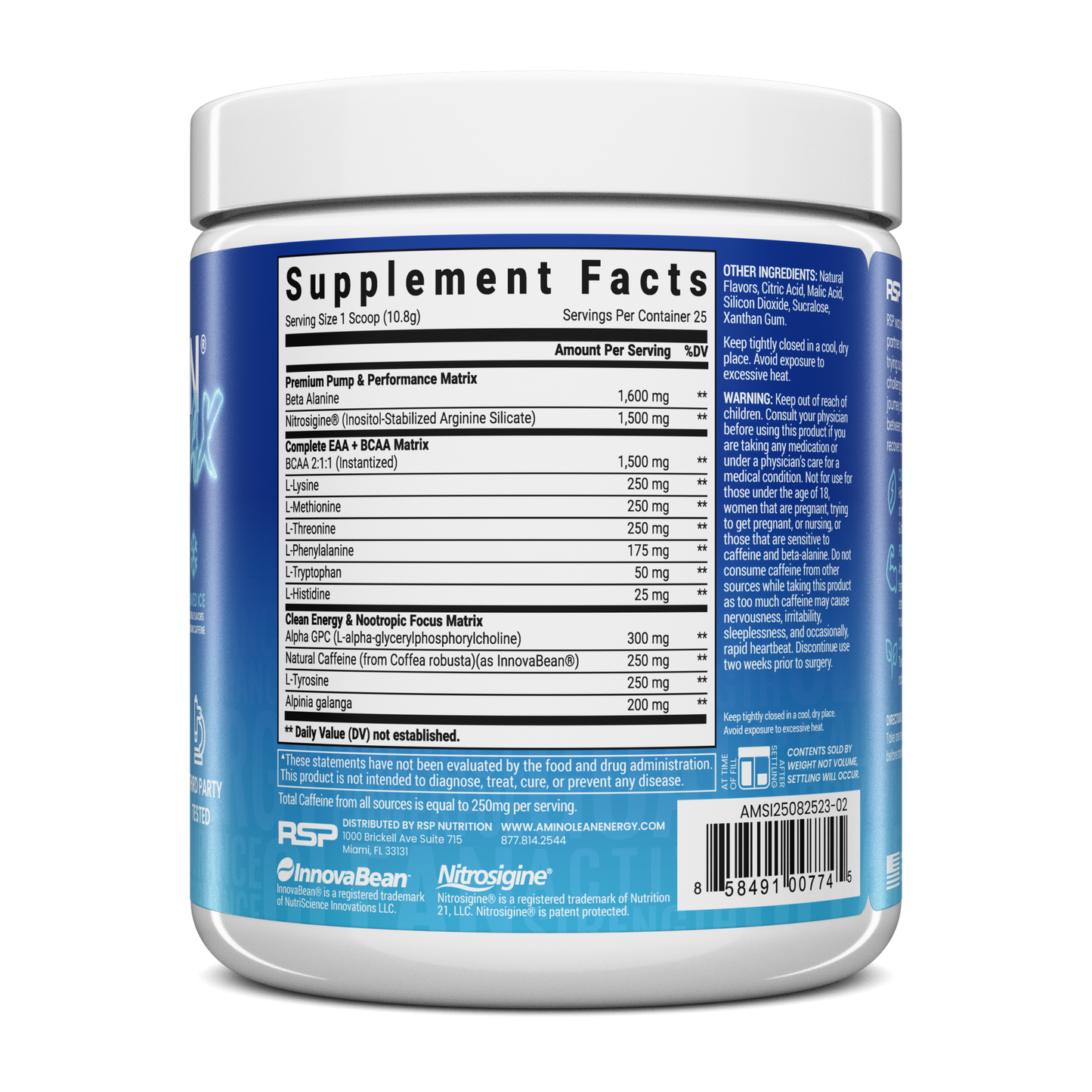 AminoLean MAX Pre Workout - Shaved Ice
