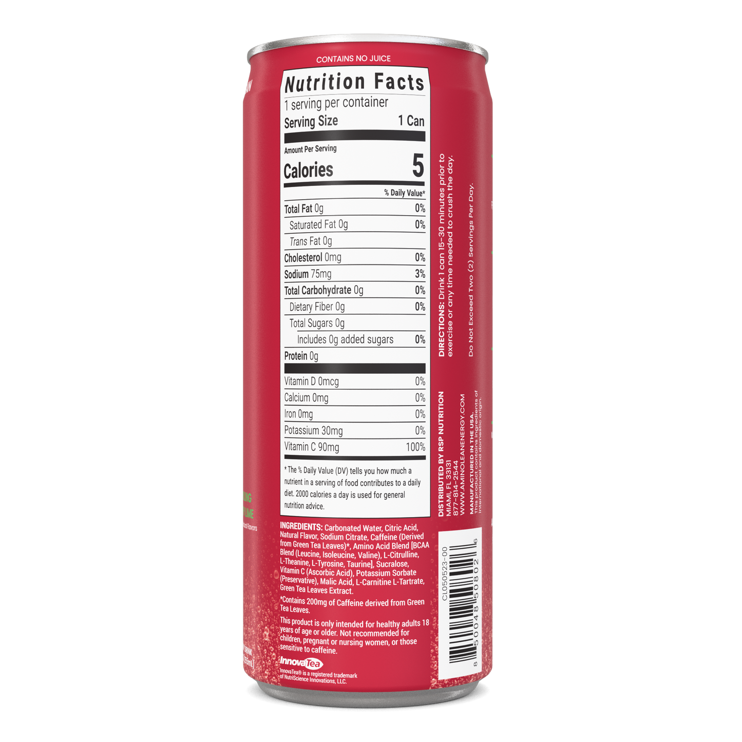 AminoLean Energy Drink - Cherry Lime