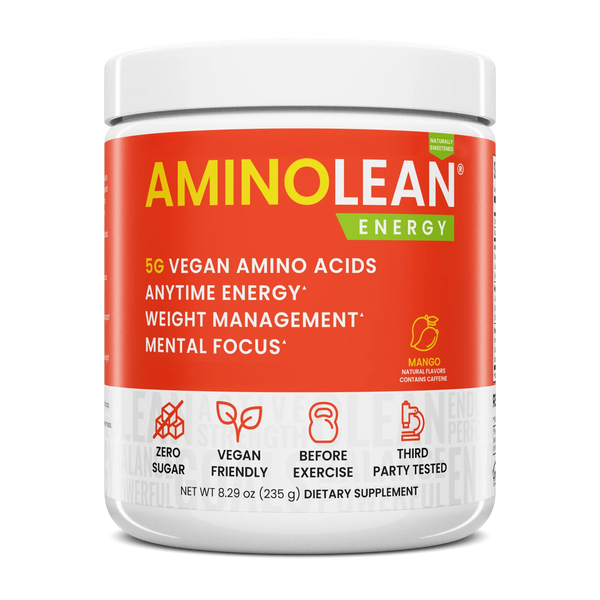 AminoLean Pre Workout Naturally Sweetened - Mango