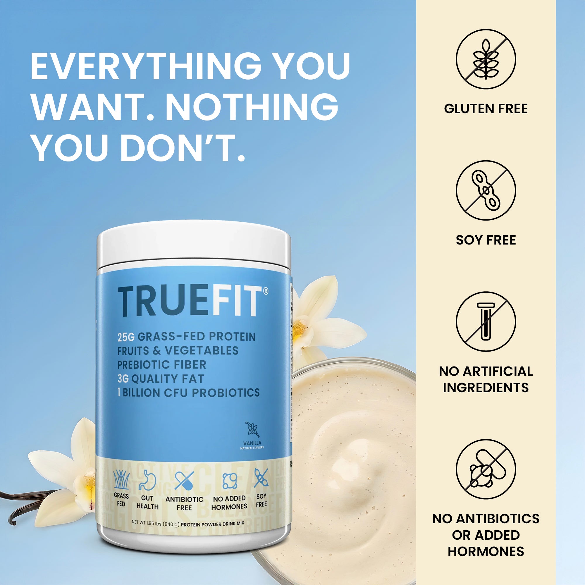 TrueFit Protein Powder - Vanilla