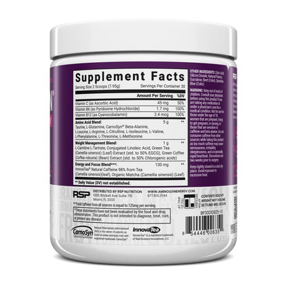 AminoLean Pre Workout - Blackberry Pomegranate