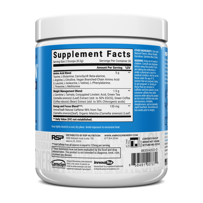 AminoLean Pre Workout - Blue Raspberry