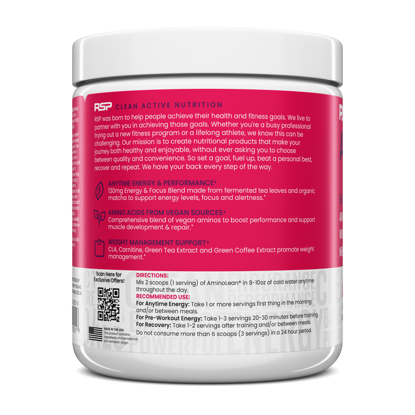AminoLean Pre Workout - Fruit Punch