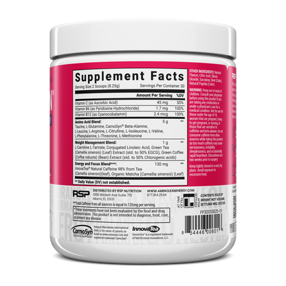 AminoLean Pre Workout - Fruit Punch