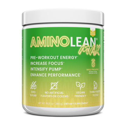 AminoLean MAX Pre Workout Naturally Sweetened - Maui Pineapple