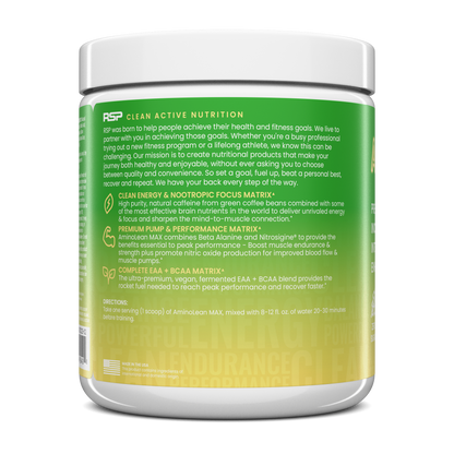 AminoLean MAX Pre Workout Naturally Sweetened - Maui Pineapple