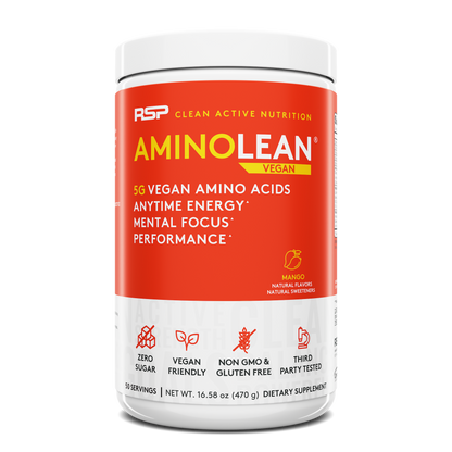 AminoLean Pre Workout Naturally Sweetened - Mango