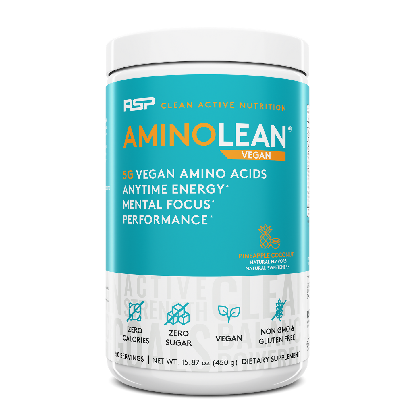 Aminolean Pre Workout Naturally Sweetened - Pineapple Coconut