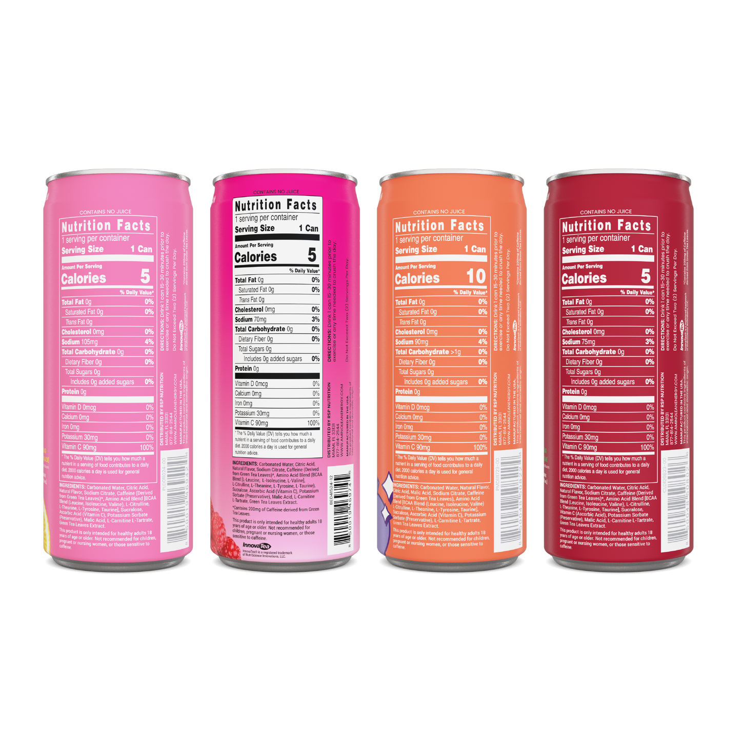 AminoLean Energy Drink - Summer Variety Pack