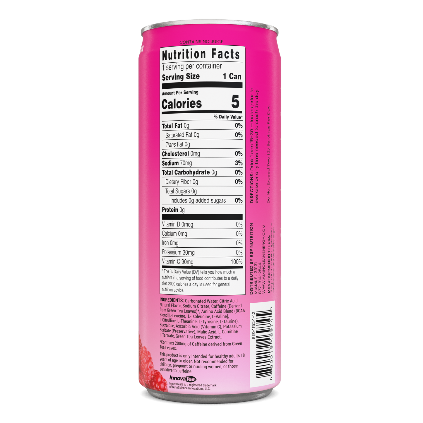 AminoLean Energy Drink - Berry Elixir