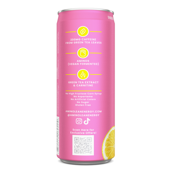 AminoLean Energy Drink - Pink Lemonade – TrueFit Nutrition