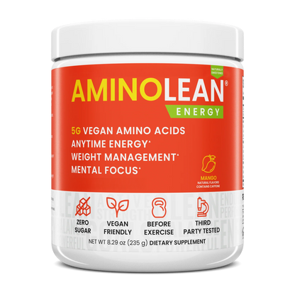 AminoLean Pre Workout Naturally Sweetened - Mango