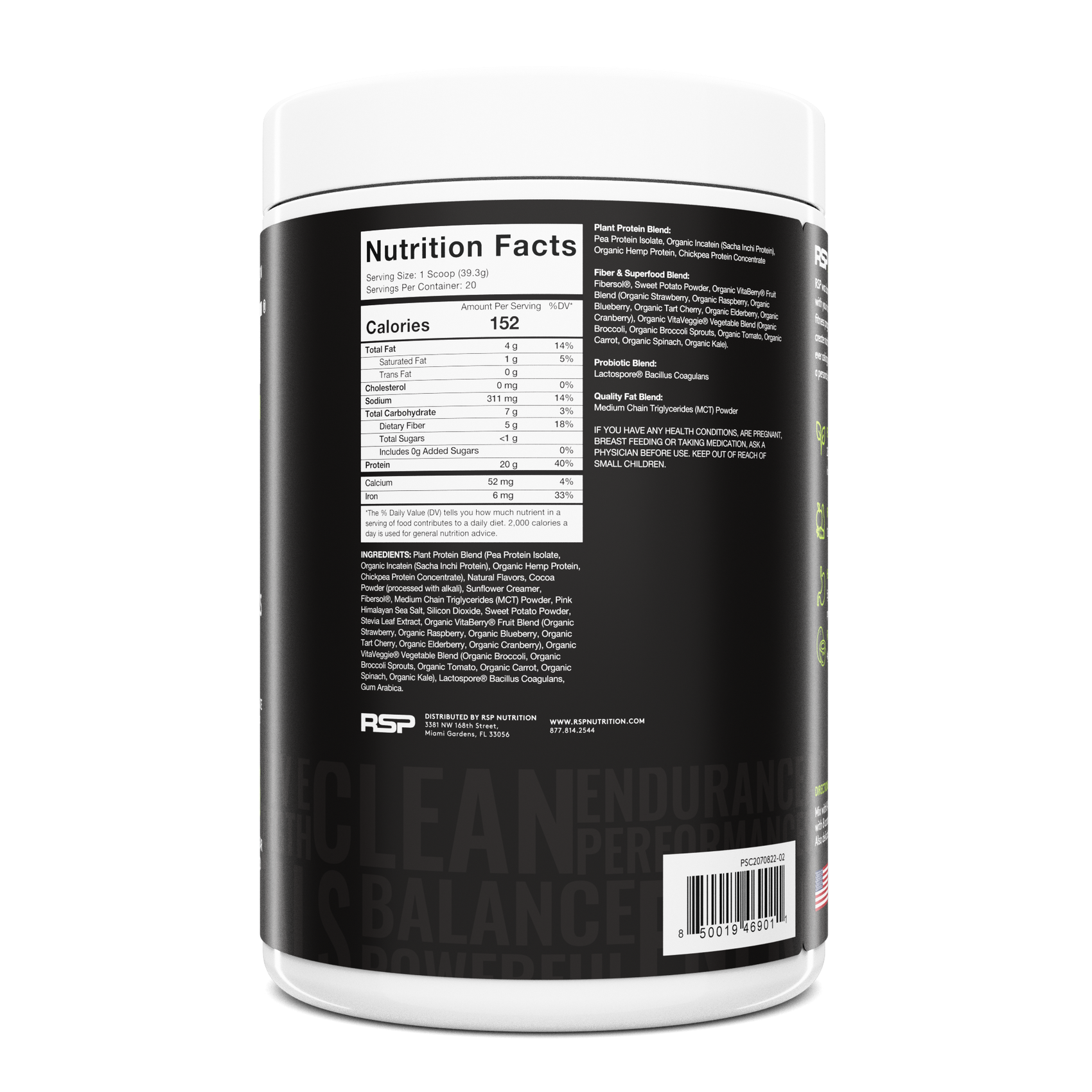 Meal Replacement Plant Protein Powder TrueFit Plant Salted