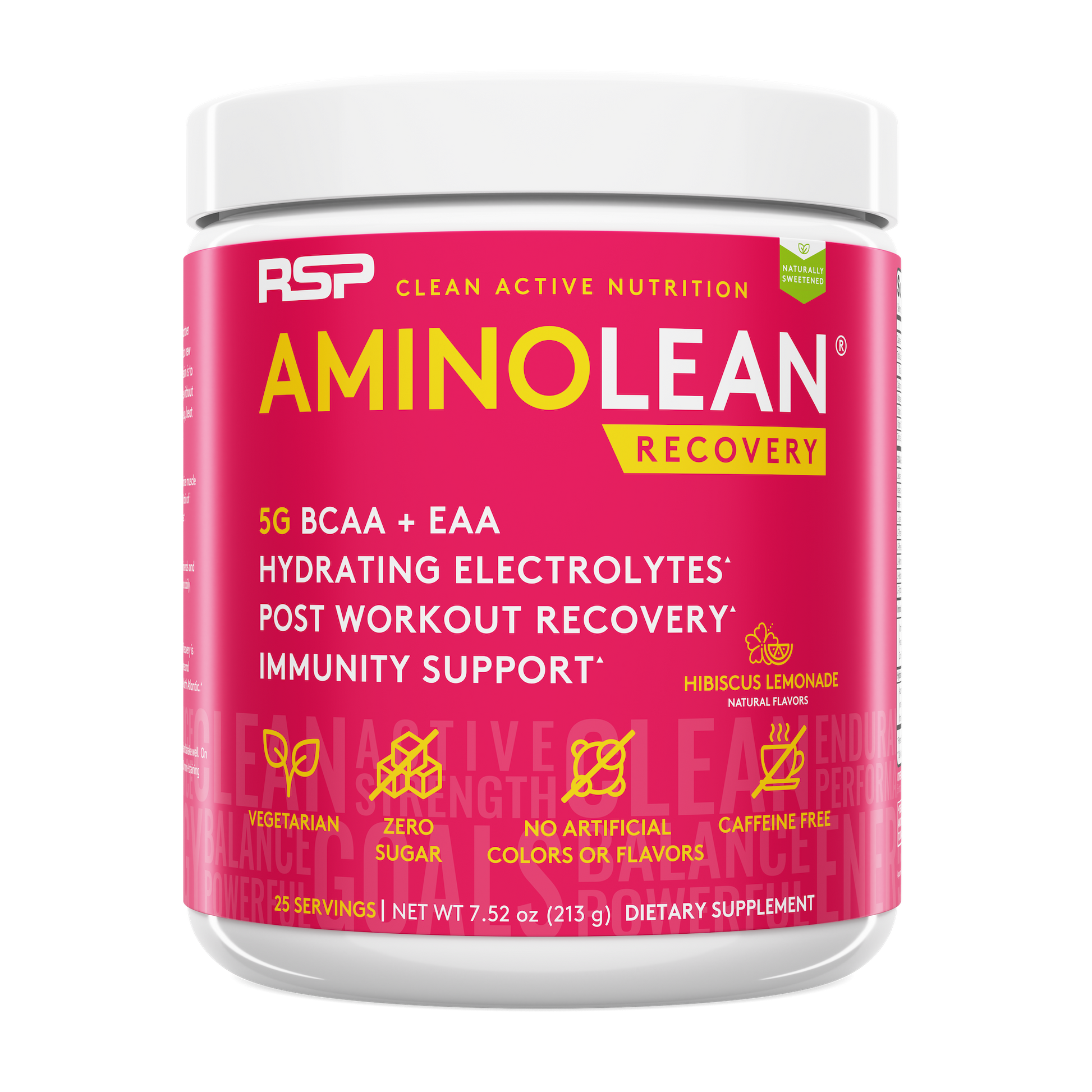 amino lean recovery hibiscus lemonade