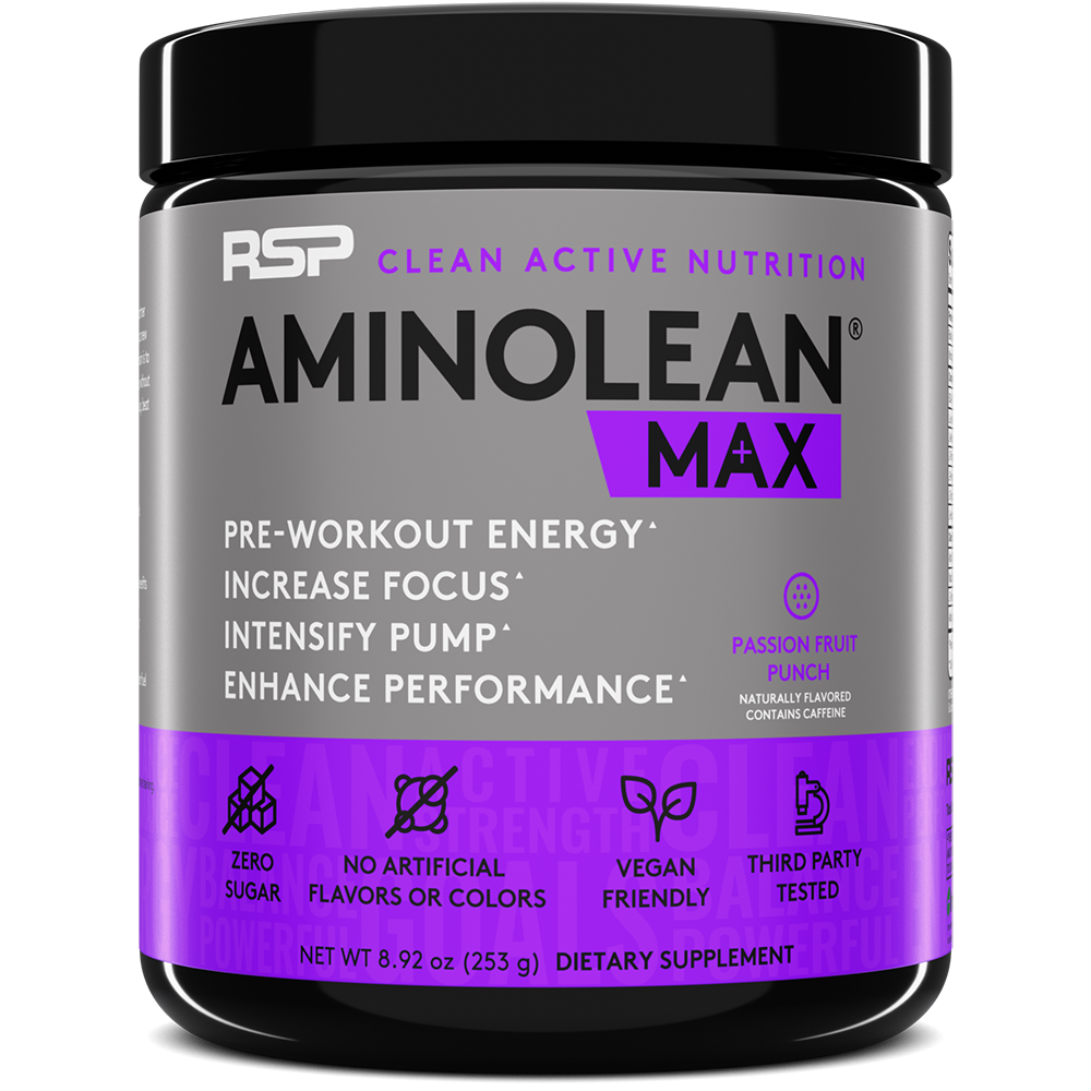amino lean max pre workout passionfruit punch