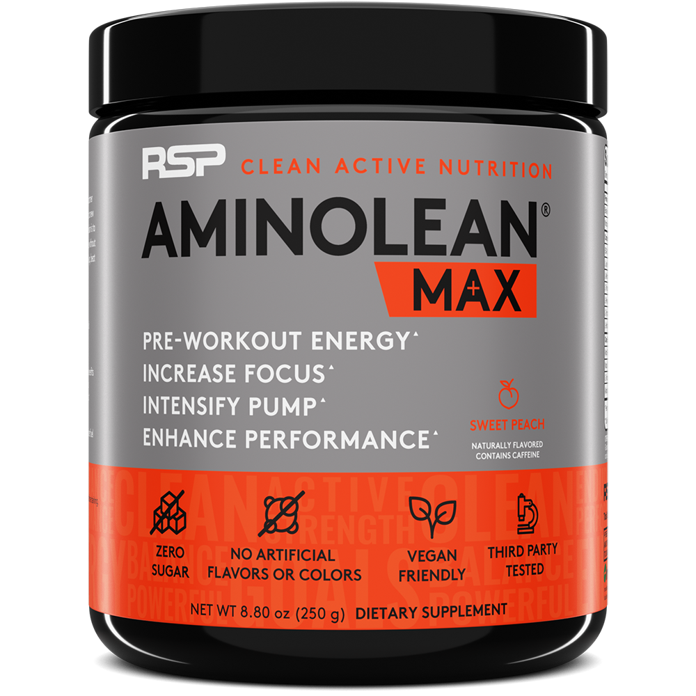 amino lean max pre workout sweet peach