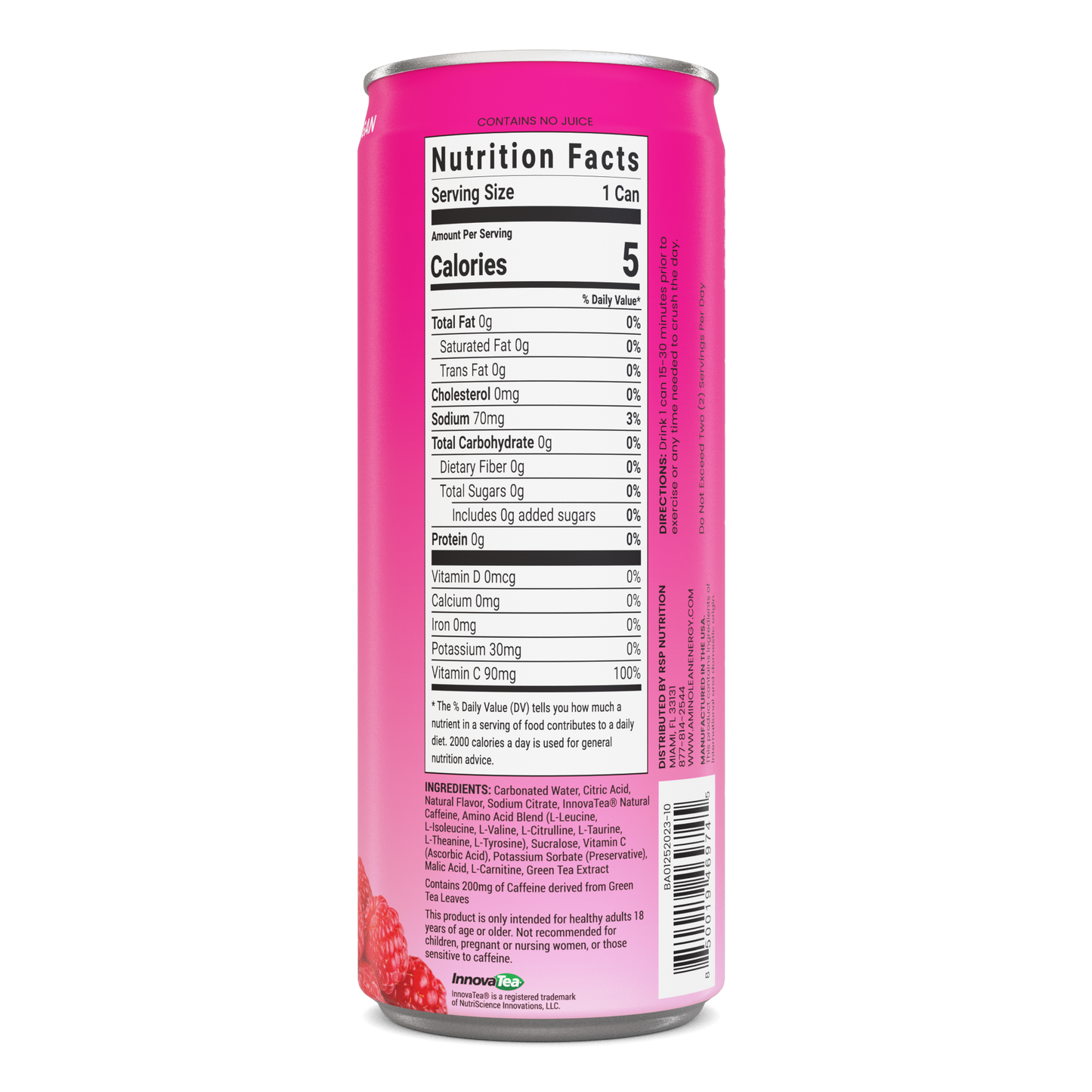 aminolean berry alixir energy drink