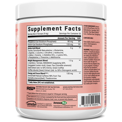 amino lean pre workout cherry on top