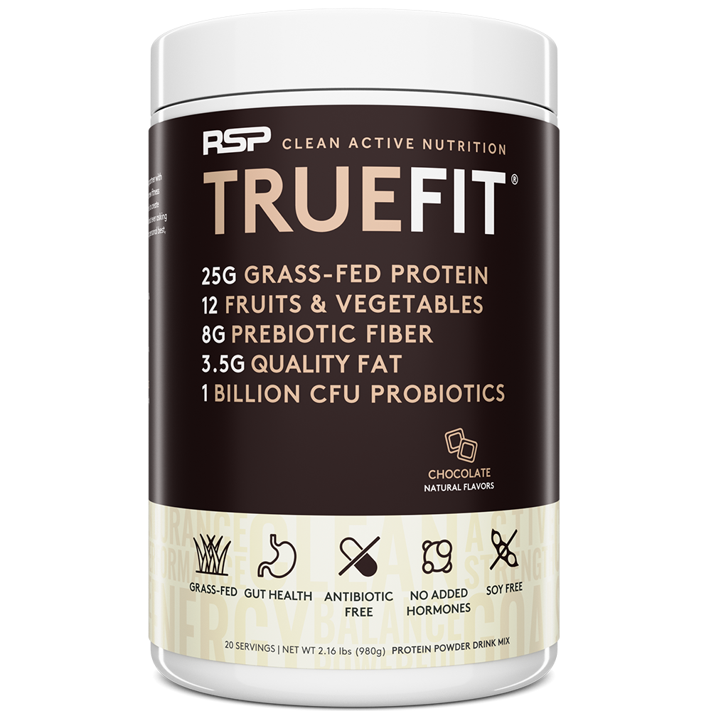 truefit grass fed protein powder chocolate