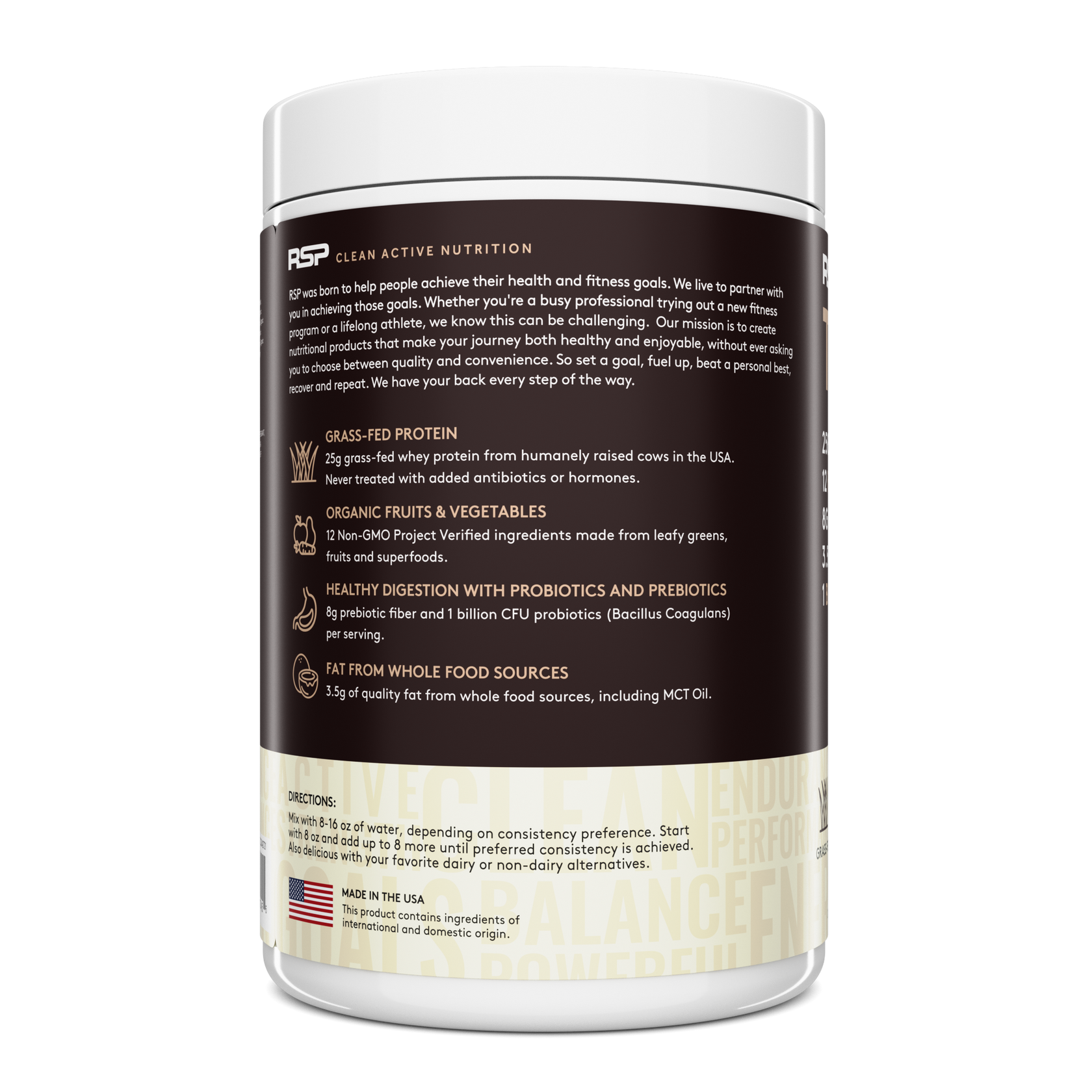 TrueFit Grass Fed Protein & Meal Replacement Powder Chocolate