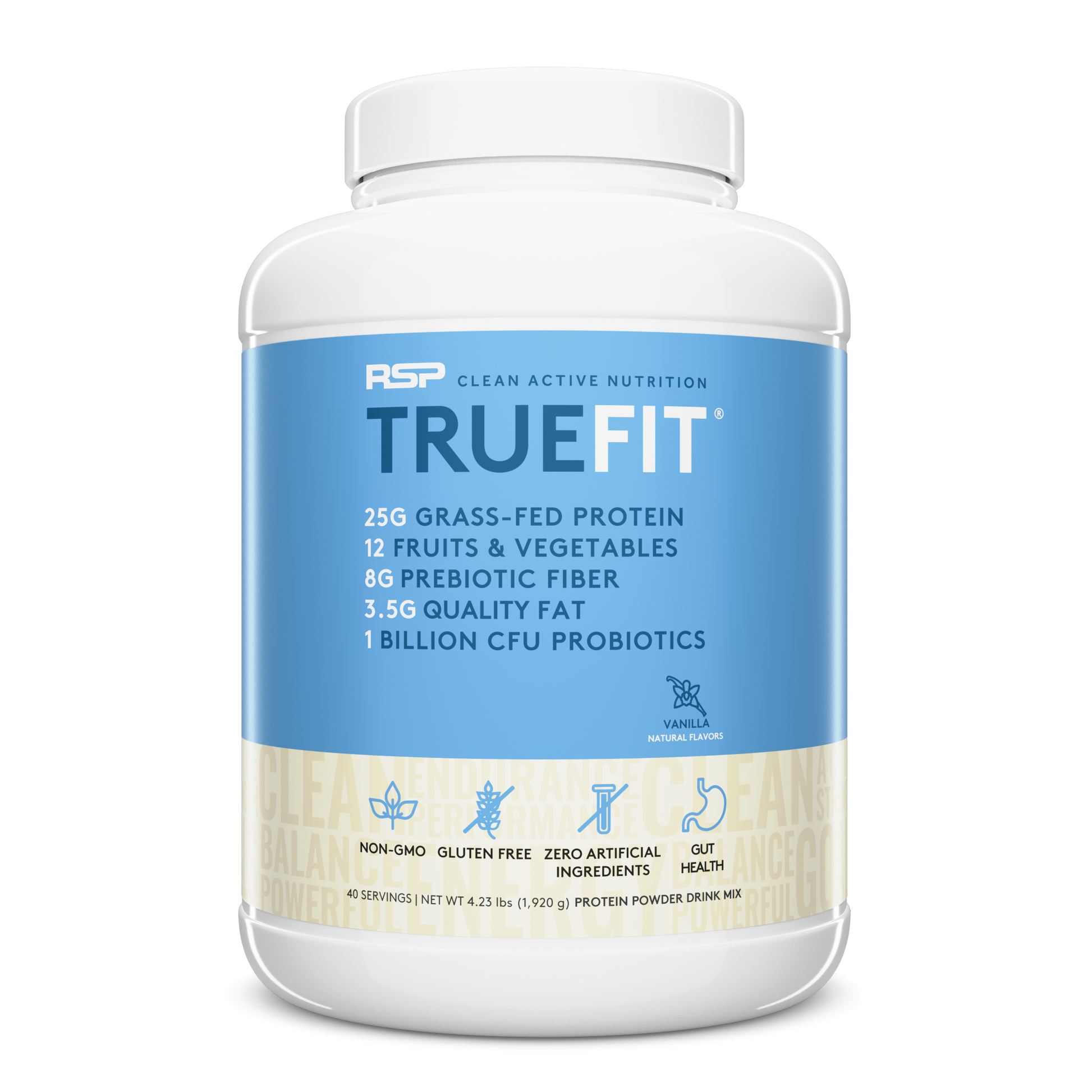 truefit grass fed protein powder vanilla